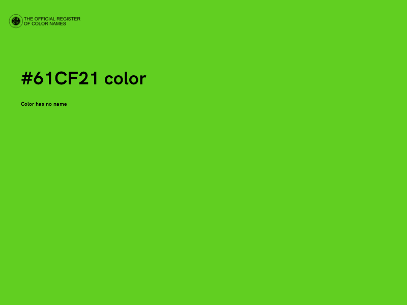 #61CF21 color image