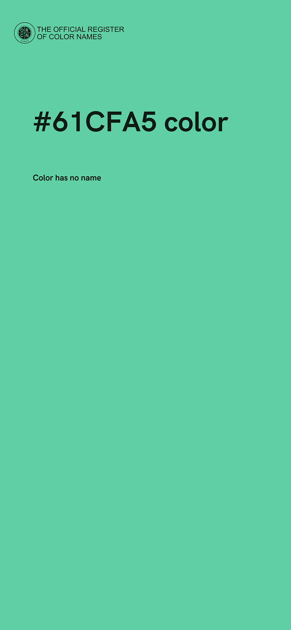 #61CFA5 color image