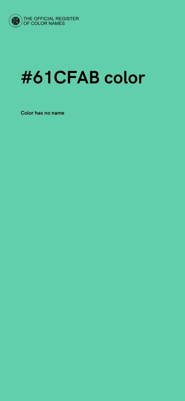 #61CFAB color image