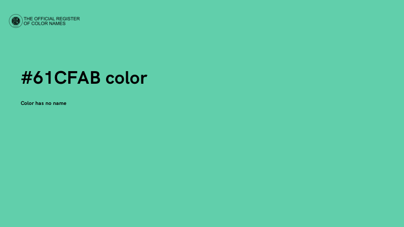 #61CFAB color image