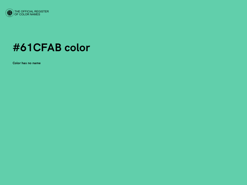 #61CFAB color image