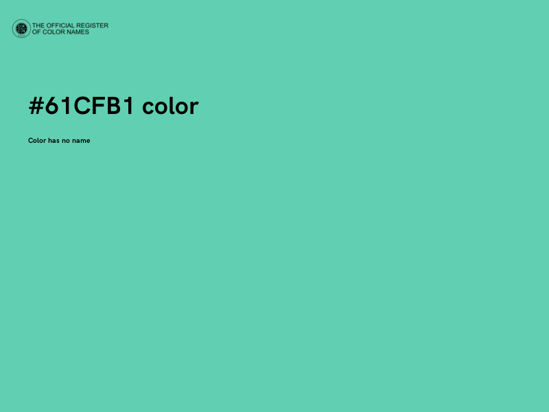 #61CFB1 color image