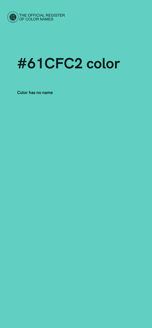 #61CFC2 color image