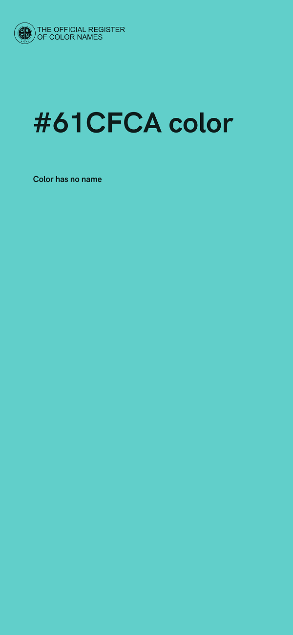 #61CFCA color image