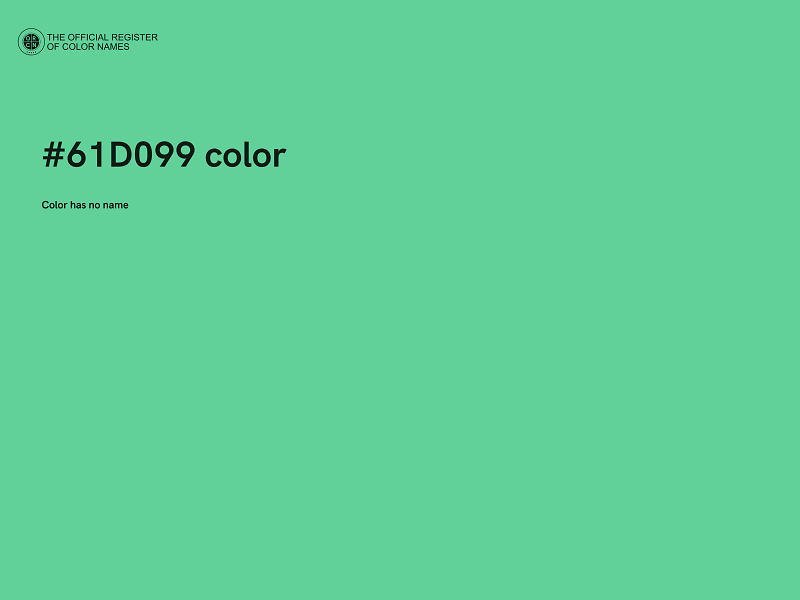 #61D099 color image