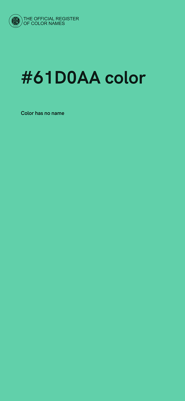 #61D0AA color image
