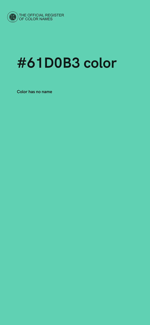#61D0B3 color image
