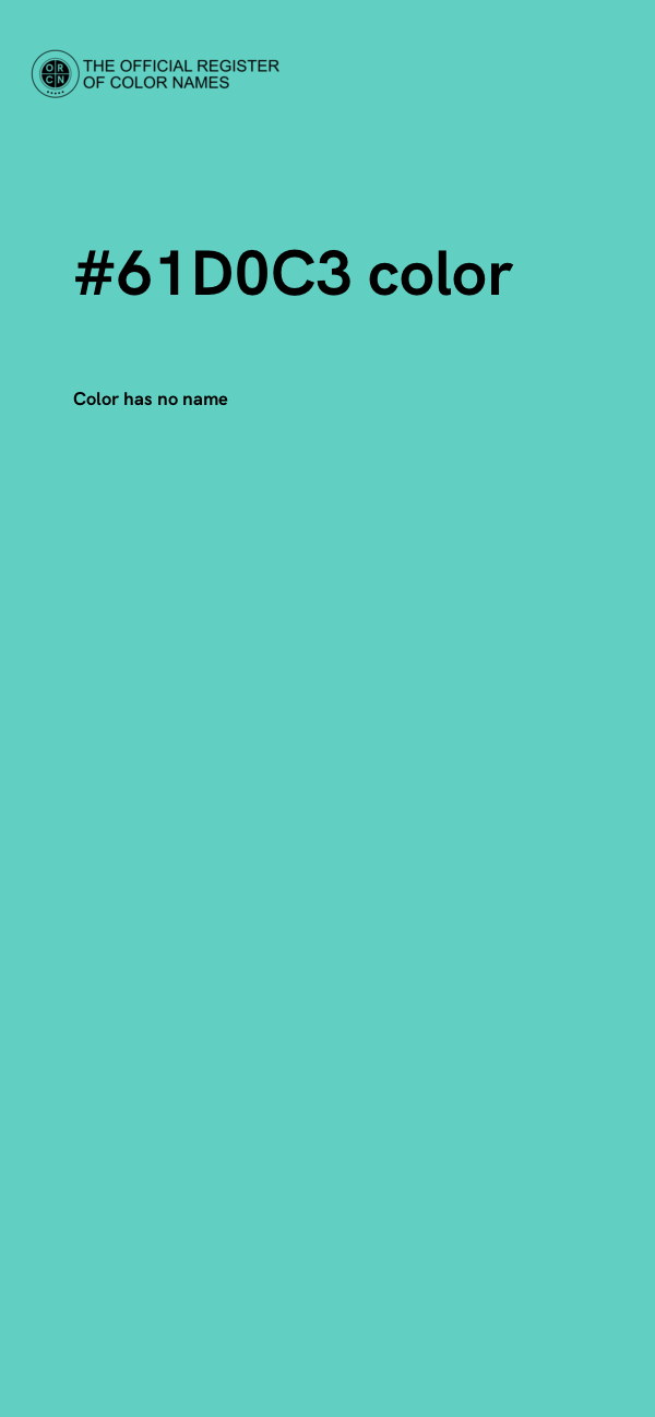 #61D0C3 color image