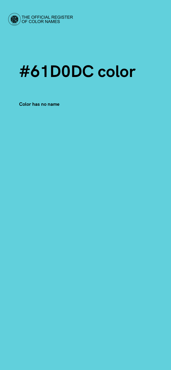 #61D0DC color image
