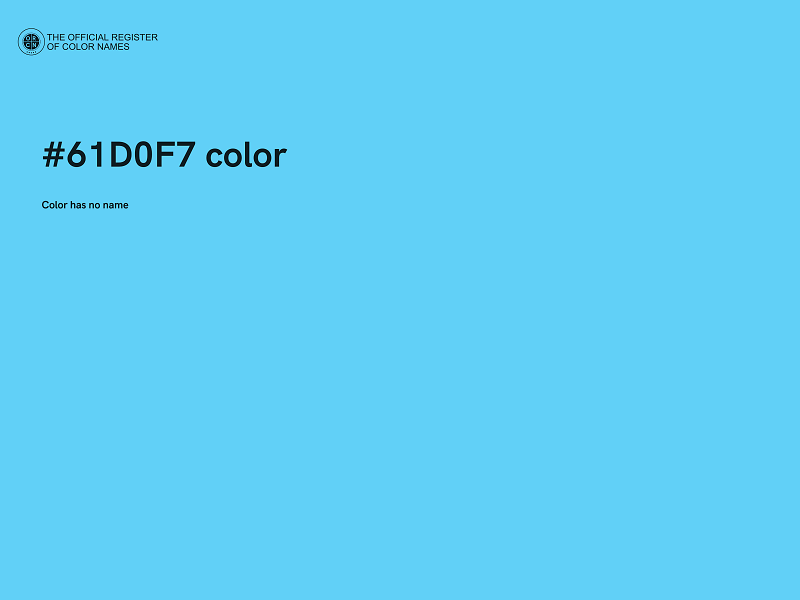 #61D0F7 color image