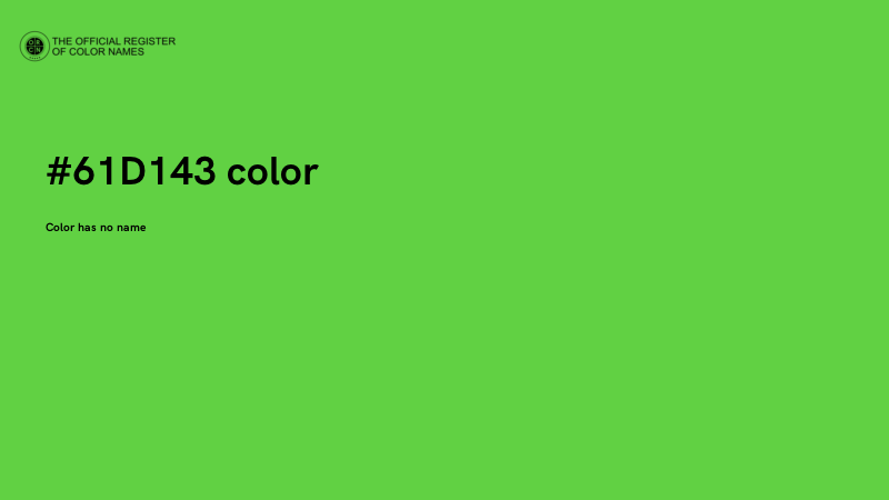 #61D143 color image