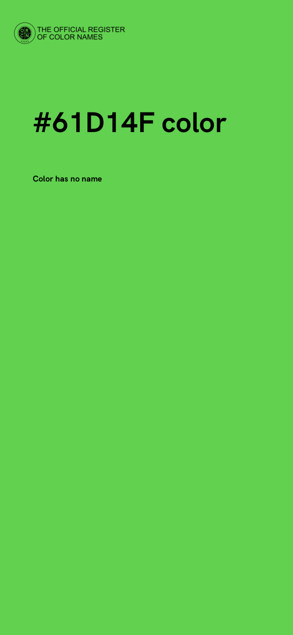 #61D14F color image