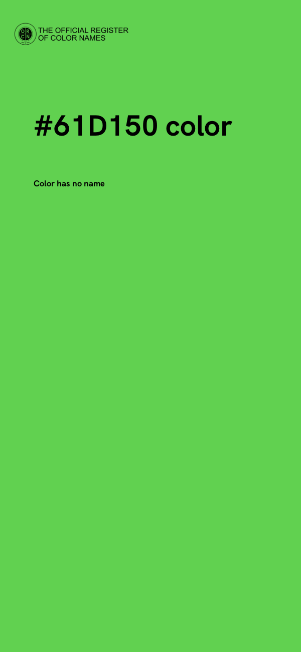 #61D150 color image