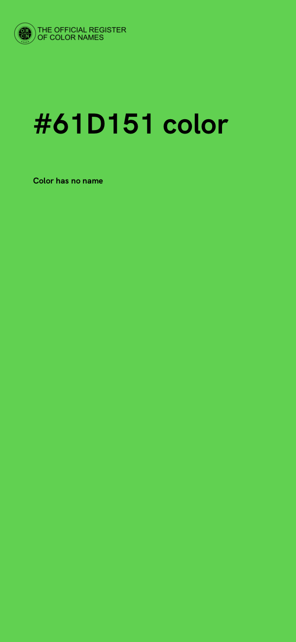#61D151 color image