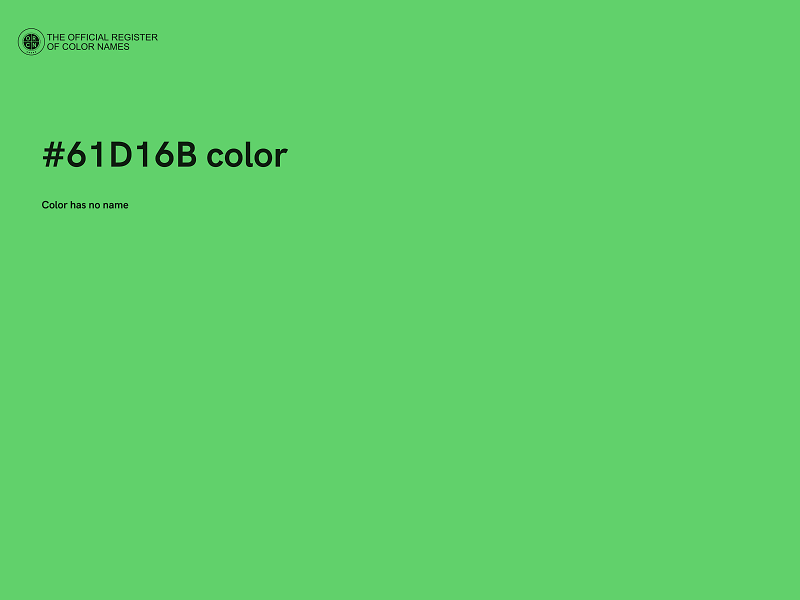 #61D16B color image