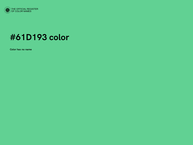 #61D193 color image