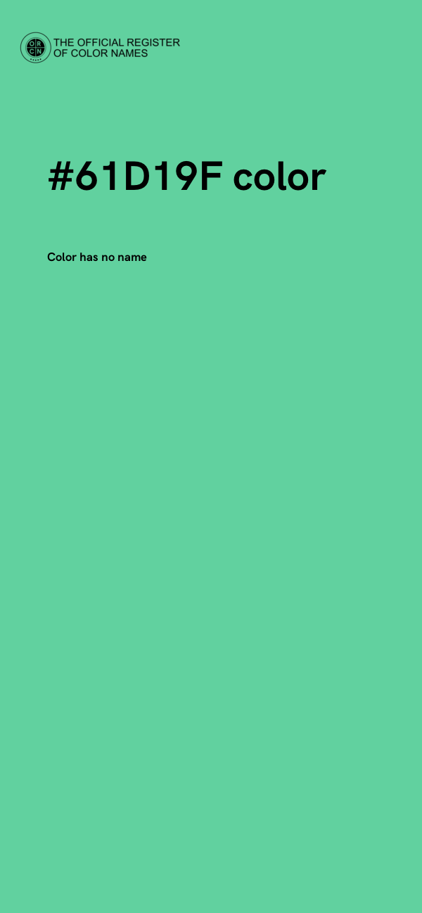 #61D19F color image