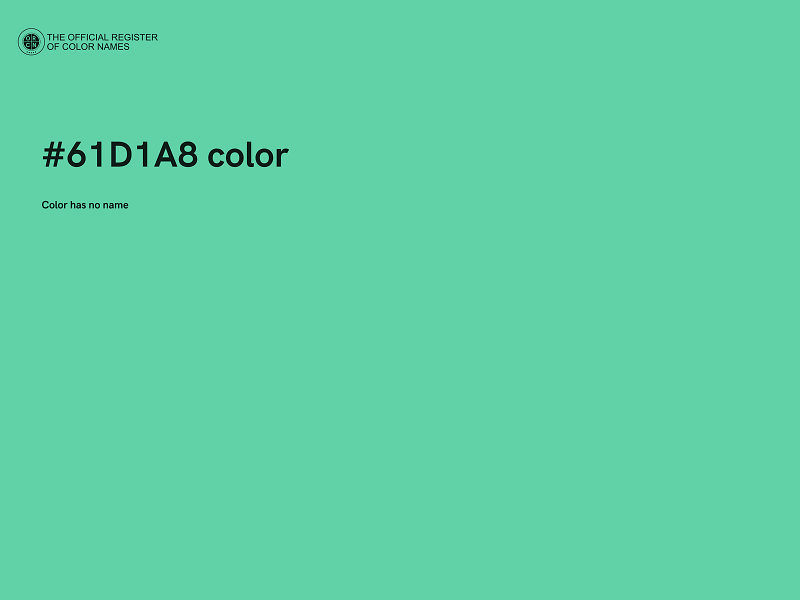 #61D1A8 color image