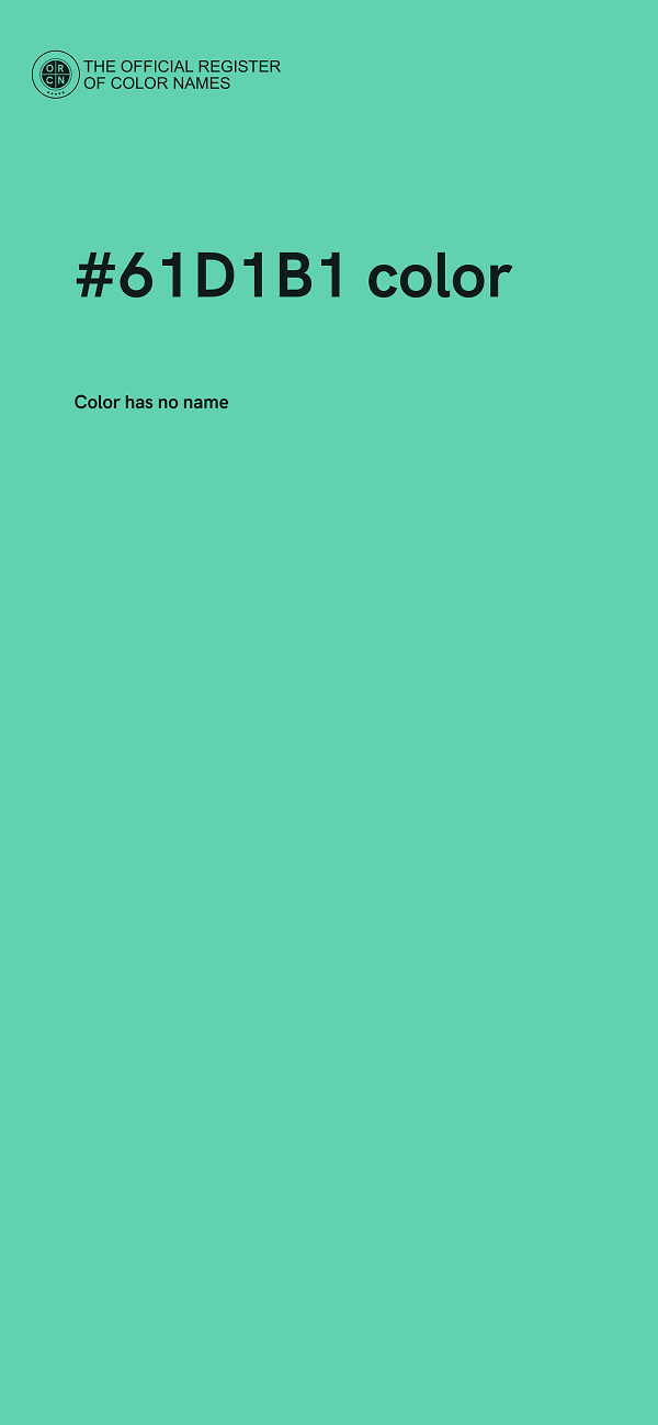 #61D1B1 color image