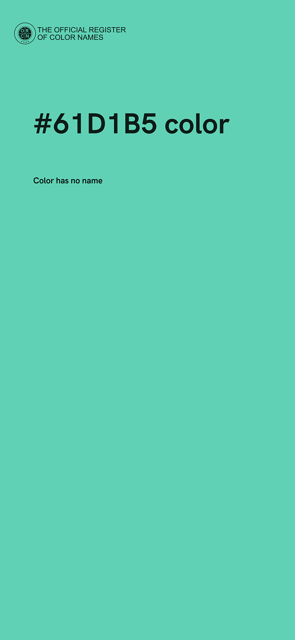 #61D1B5 color image