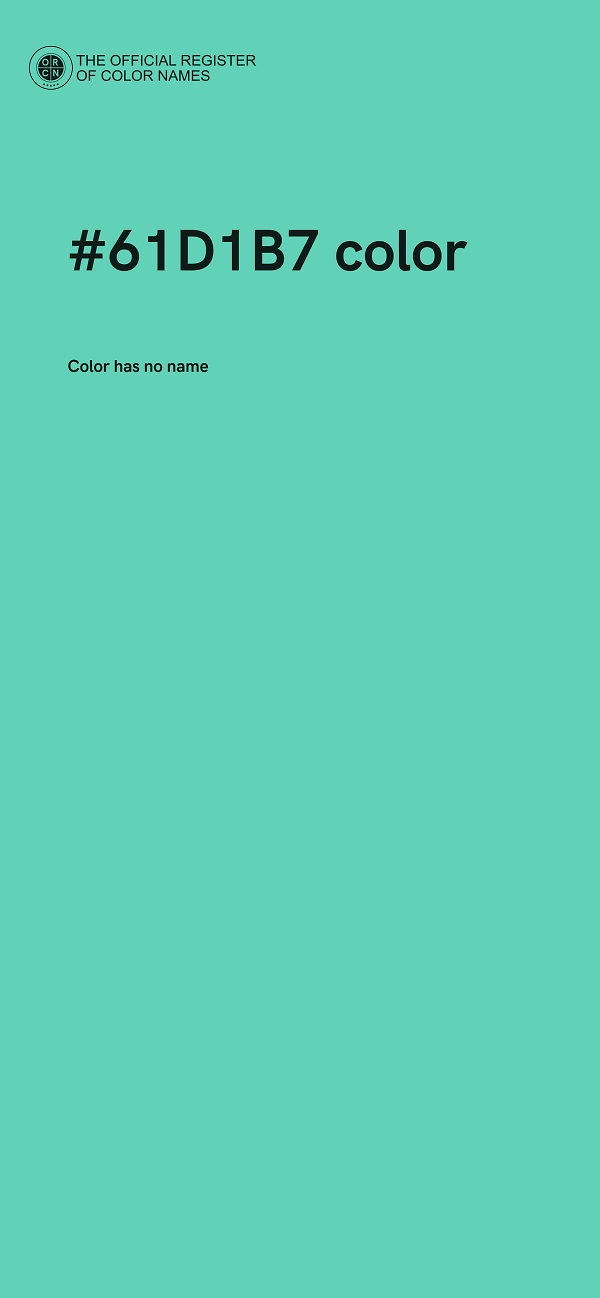 #61D1B7 color image