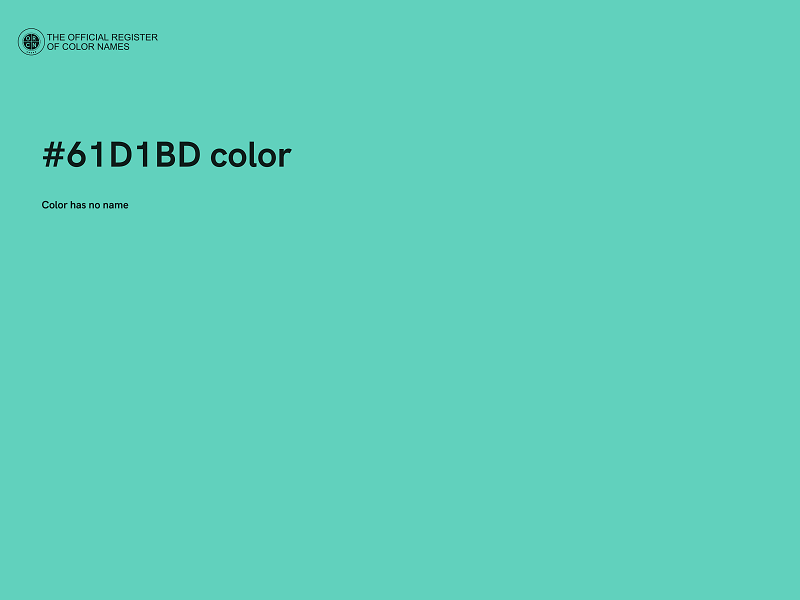 #61D1BD color image
