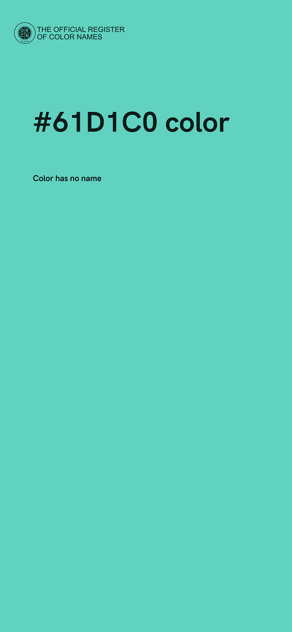 #61D1C0 color image