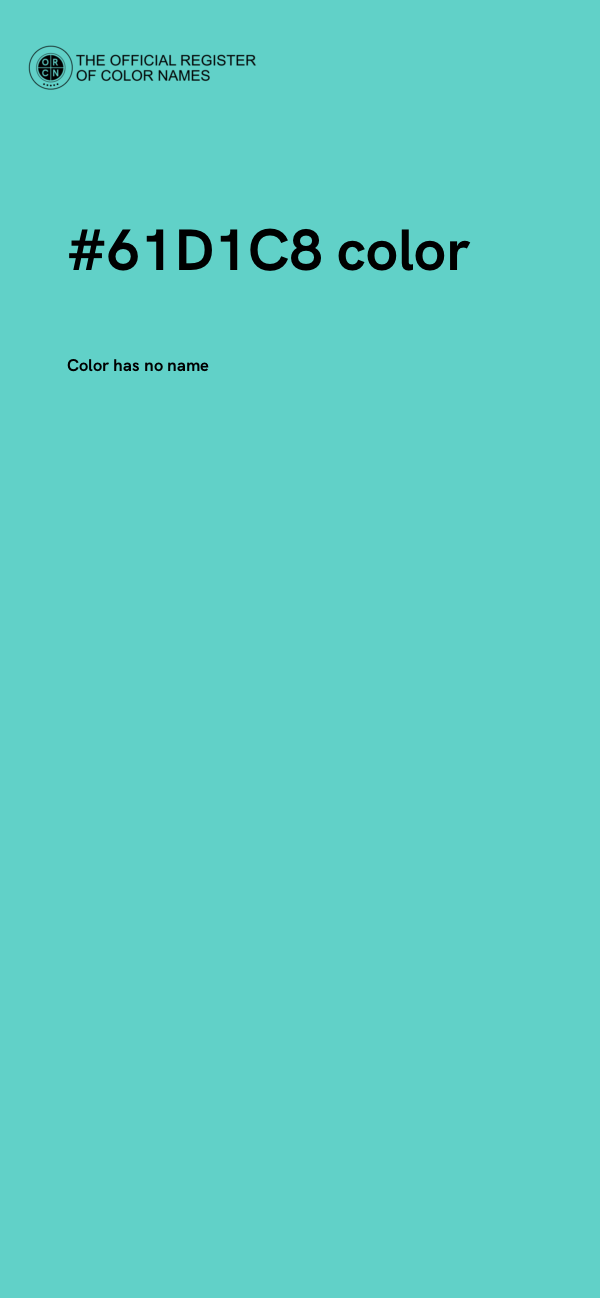 #61D1C8 color image