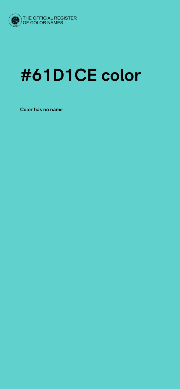 #61D1CE color image