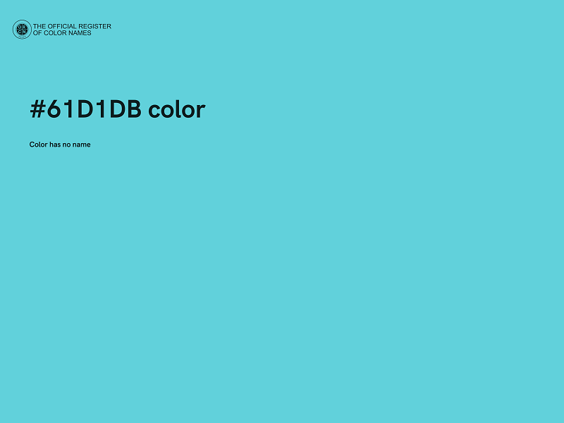 #61D1DB color image