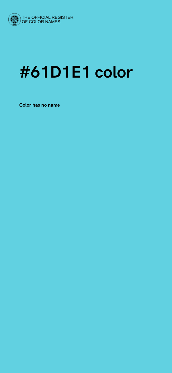 #61D1E1 color image