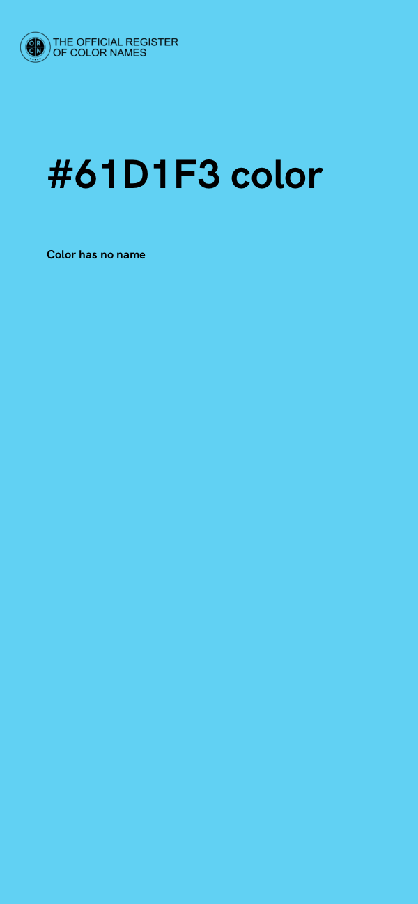 #61D1F3 color image