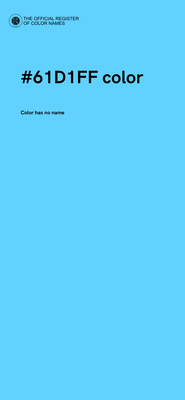 #61D1FF color image