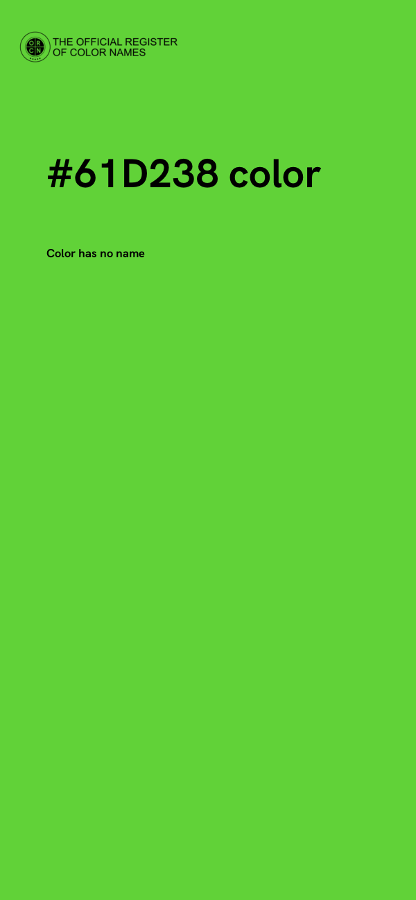 #61D238 color image