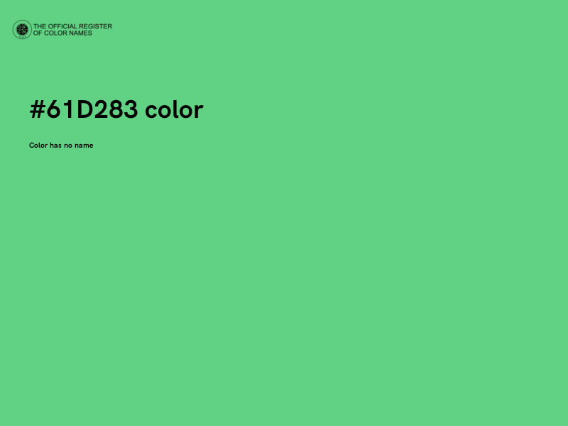 #61D283 color image