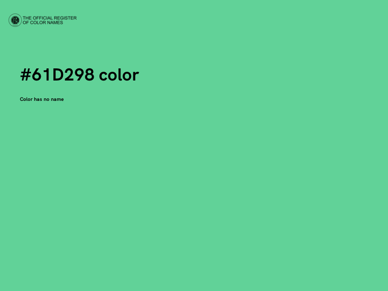 #61D298 color image