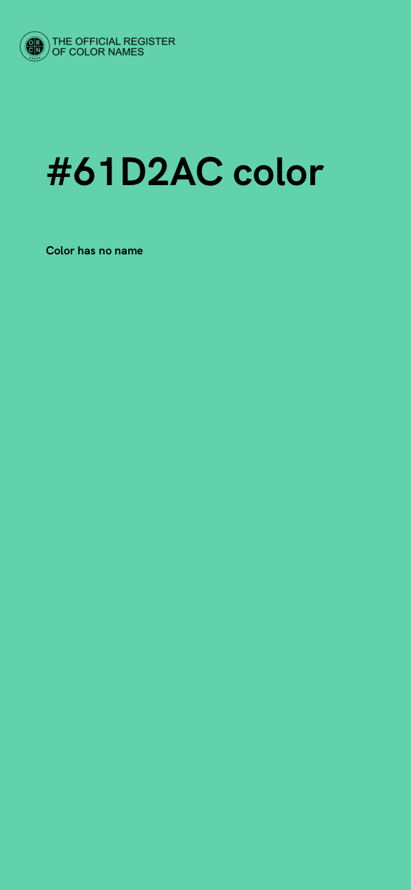 #61D2AC color image