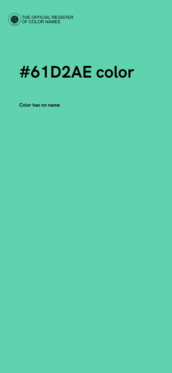 #61D2AE color image