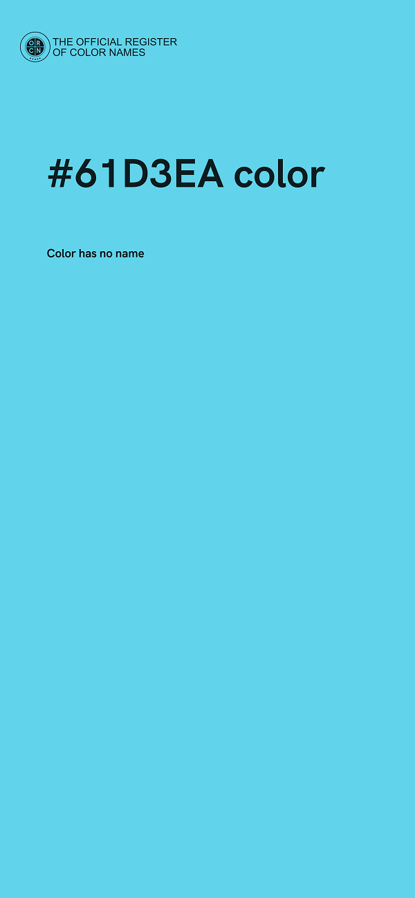 #61D3EA color image