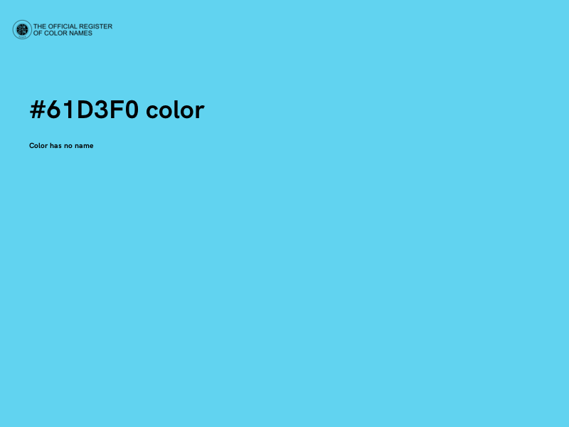 #61D3F0 color image