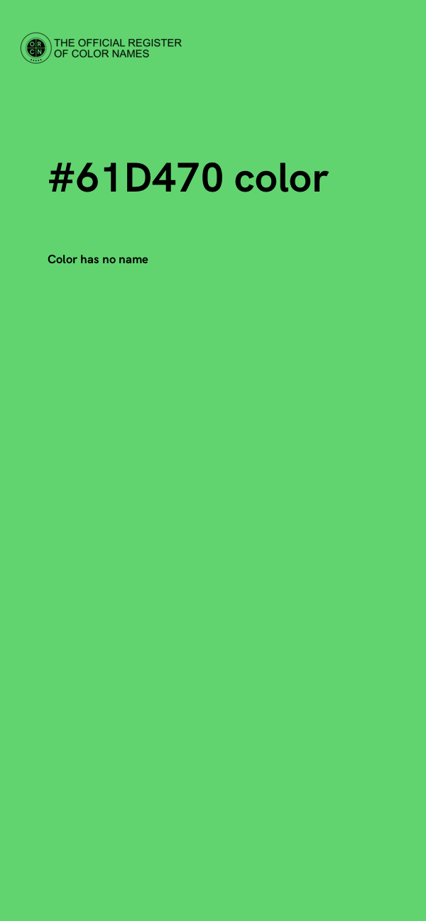 #61D470 color image