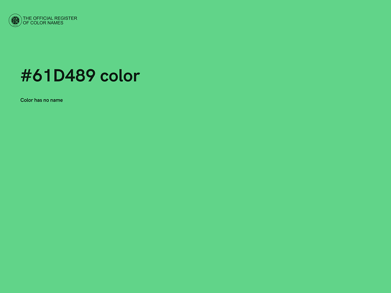 #61D489 color image