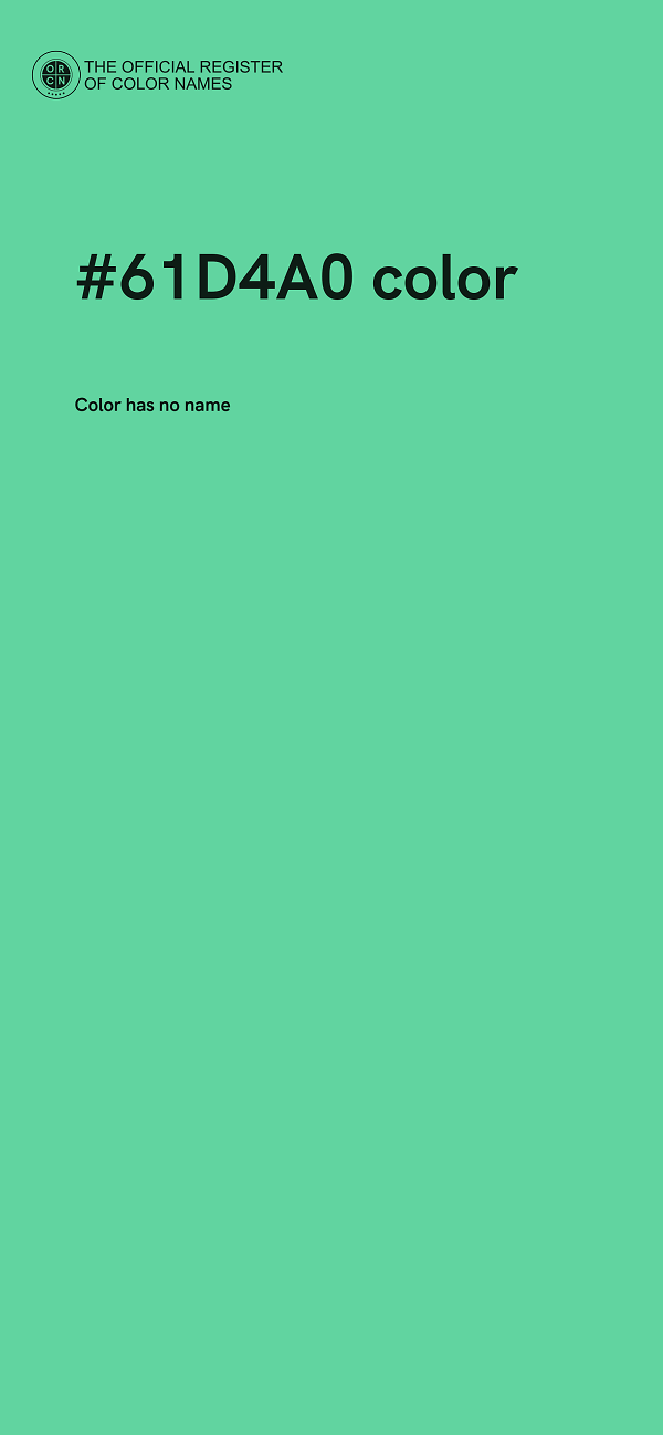 #61D4A0 color image
