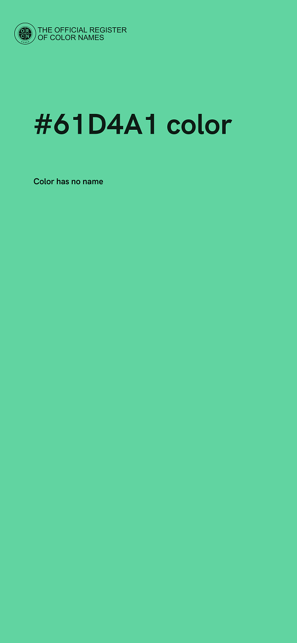 #61D4A1 color image