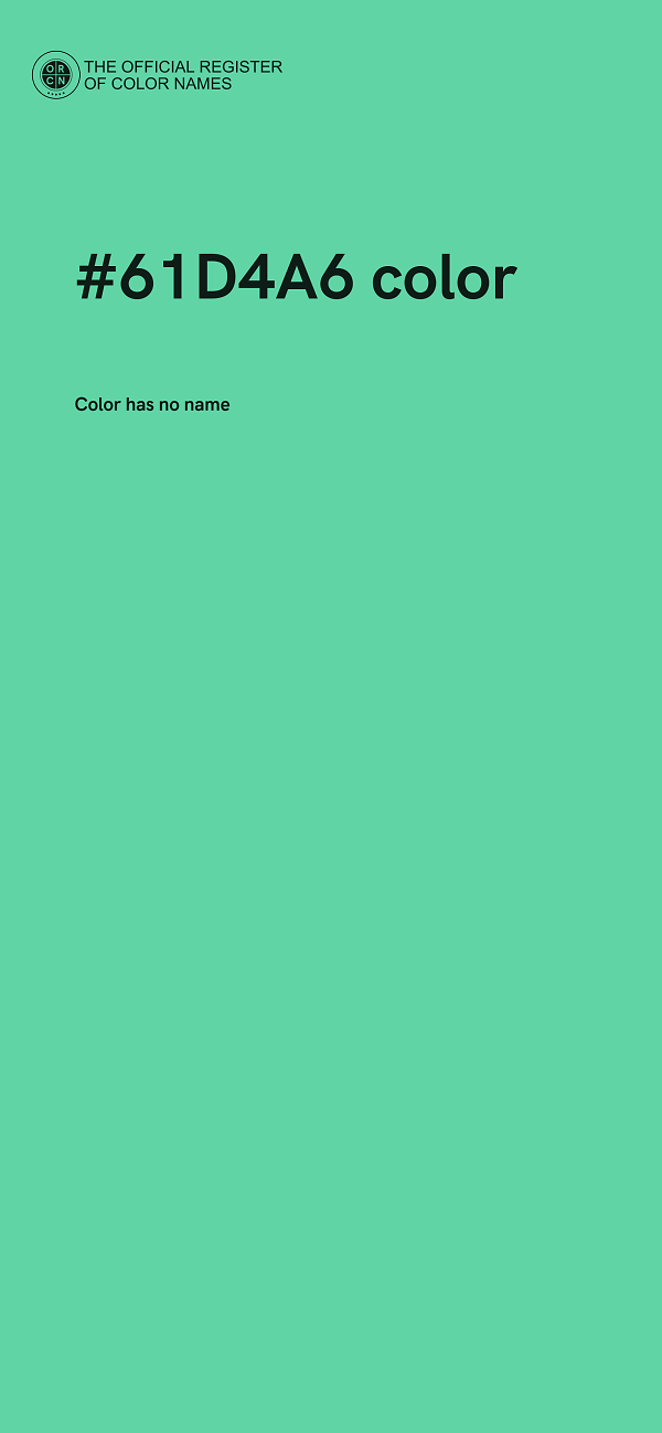 #61D4A6 color image