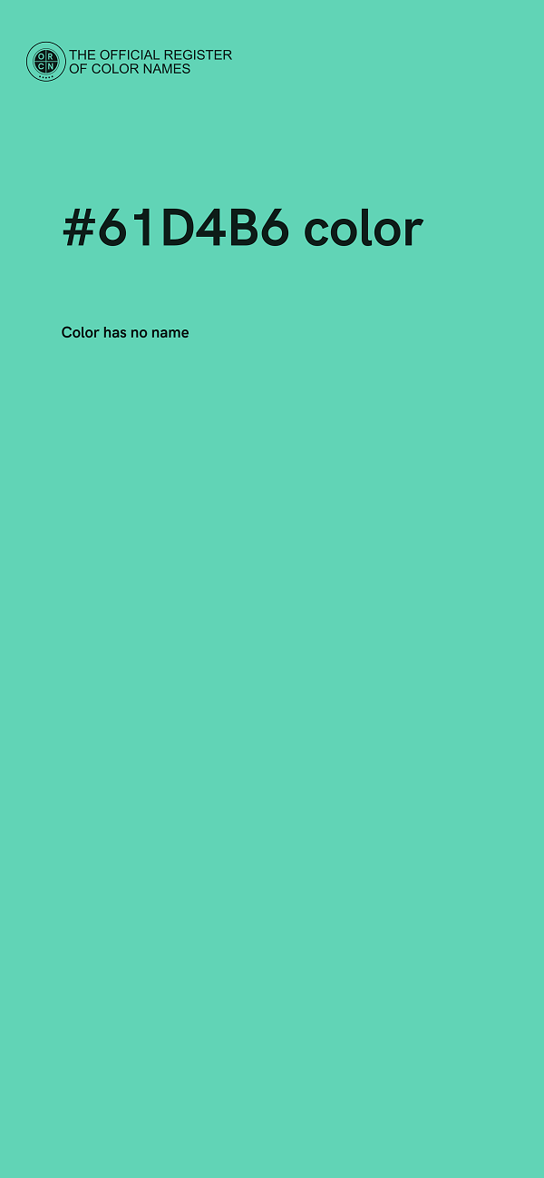 #61D4B6 color image