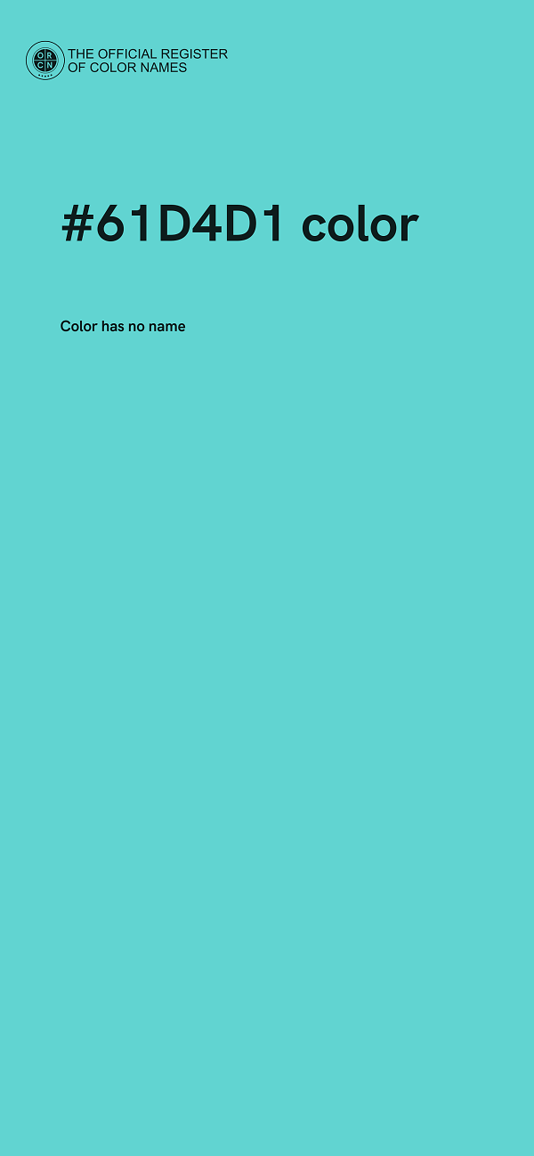 #61D4D1 color image