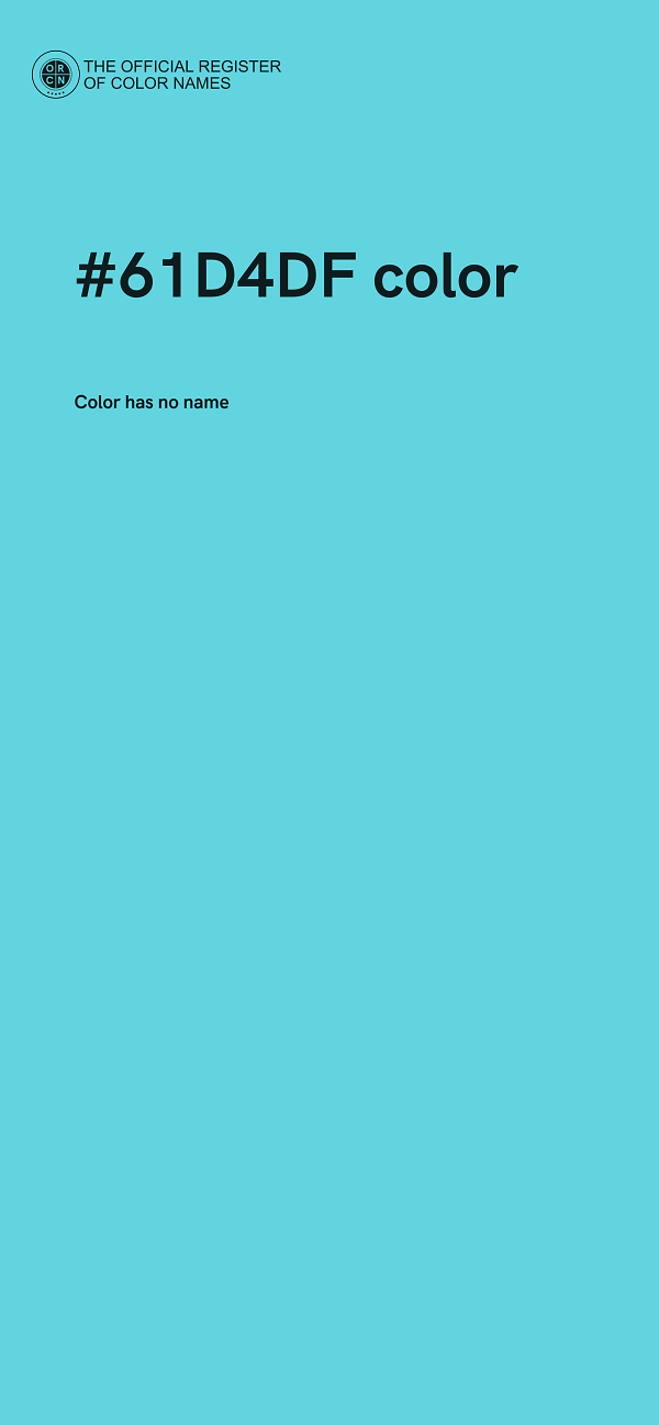 #61D4DF color image