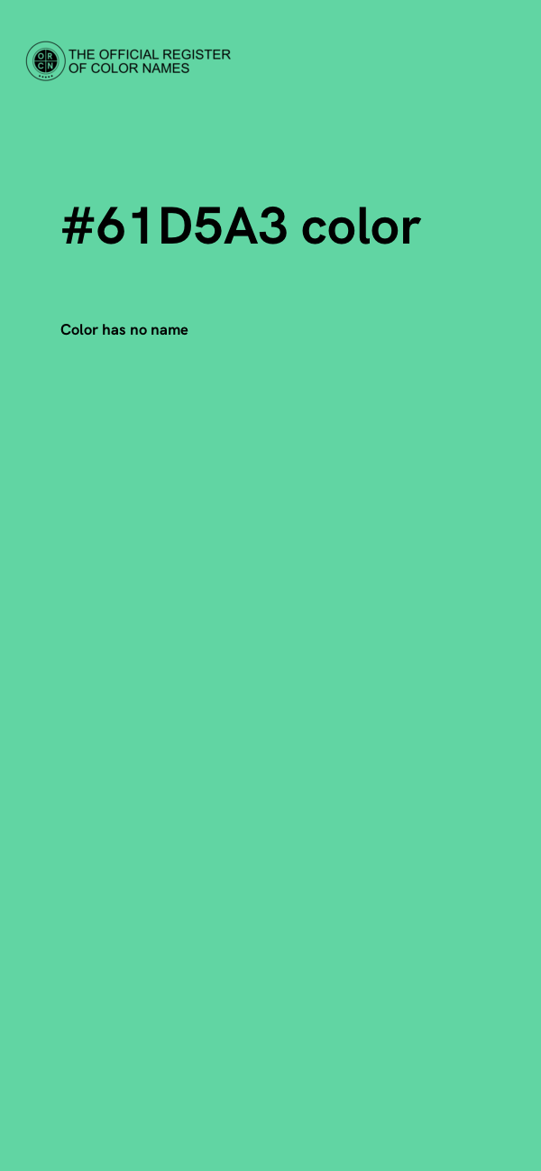 #61D5A3 color image