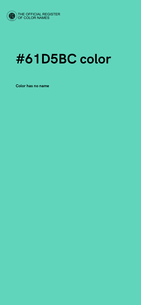 #61D5BC color image